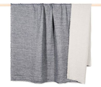 pad Decke 140x170 cm Doya blue 77% cotton 23% linen 