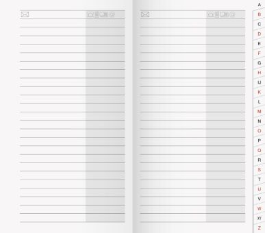 Brunnen Register für Faltkalender 