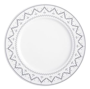 Kahla Kreuzstich Speiseteller 27 cm Hygge grau 