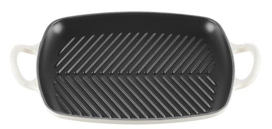 Le Creuset Rechteckige Grillplatte Signature 30 cm Meringue 