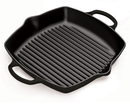 Le Creuset Grillpfanne Quadratisch Hoch Signature Schwarz 30 cm 