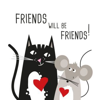 Paperproducts Servietten 33x33 cm Friends will be 