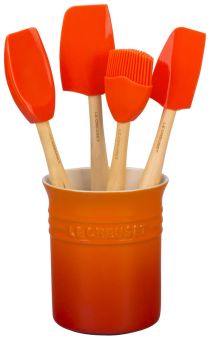 Le Creuset Kochkellen-Set 5-tlg Craft Ofenrot 
