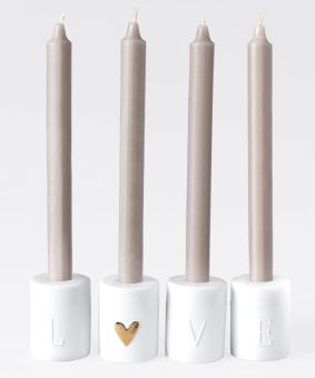 Räder Kerzenständer Set Love D.5,5cm H.7cm 