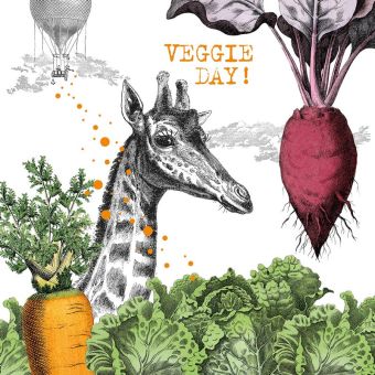 Paperproducts Design Servietten 33x33 cm Veggie Day 