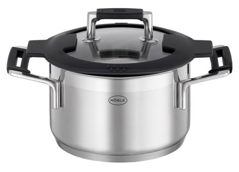 Rösle Kochtopf 16 cm Silence Pro mit Deckel Edelstahl 