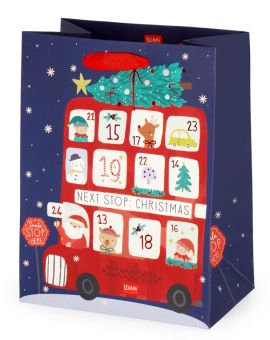Legami Geschenktüte Medium Christmas Bus 