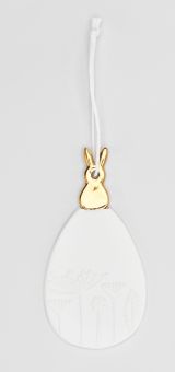 Räder Porzellanhänger Ei L:8cm B:4cm 