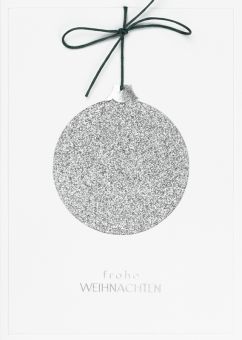 Räder Glitzeranhänger Karte festliche Grüße 