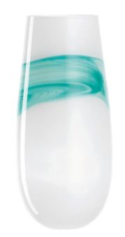 Leonardo Arte Vase 35 cm Weiß/Türkis 