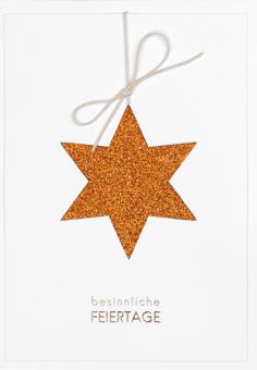 Räder Glitzeranhänger Karte besinnliche Feiertage 