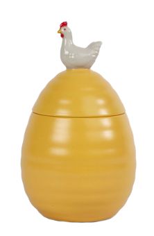 Sagaform Ellen Eidose gelb mit Deckel Henne 