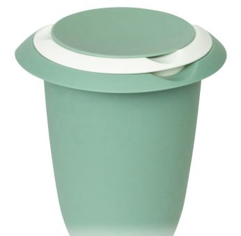 Westmark Quirltopf mit zweigeteiltem Deckel 1 L mint-grün/weiß 