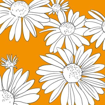 Paperproducts Design Servietten 33x33 cm Peggy orange 
