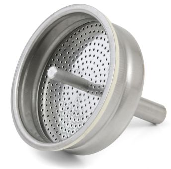 Bialetti Kaffeetrichter aus Edelstahl für Edelstahl Espressokocher 6 Tassen Karton 