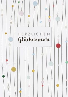 Räder Punkte Karte Herzlichen Glückwunsch 