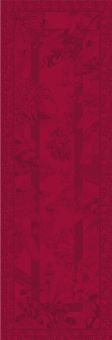 Garnier-Thiebaut Tischläufer Orchidees Bordeaux Coton 180x60 cm cm Gs 