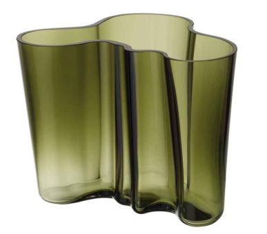 iittala Aalto Vase 160 mm moosgrün 