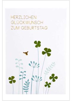 Räder Glücksklee Karte Herzlichen Glückwunsch zum Geburtstag 