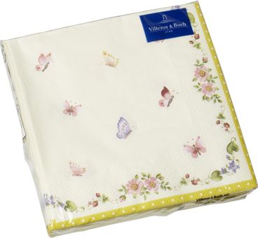 Villeroy & Boch Cocktail Serviette Schmetterling 25x25 cm 