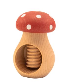 Hansi Nussknacker Buchenholz Fliegenpilz Ø 5,5 / H 9 cm 