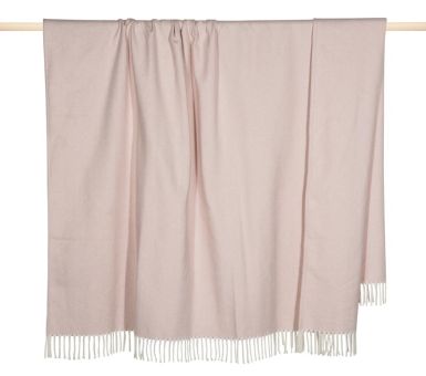 pad Decke 150x200 cm Fine Edge rose 50% Baumwolle 50% Polyacrylic 