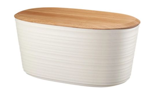 Guzzini Brotkasten M+Schneidebrett aus Bambus Tierra Milk white 
