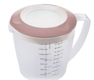 Westmark Rührbecher mit Deckel Helena 1,4 L rosa 
