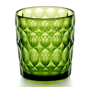 Guzzini Trinkglas niedrig 360 ml Dekor 1 Vanity Water lily green 