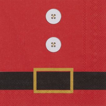 Räder Serviette 33x33cm Weihnachtsmann 