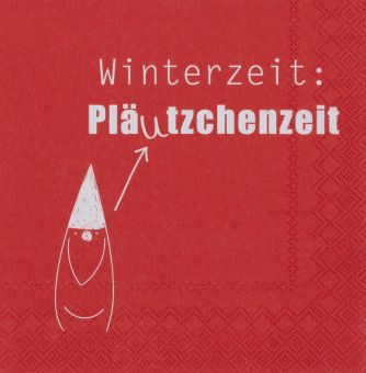 Räder Serviette 33x33cm Winterzeit.Pläutzchenzeit 