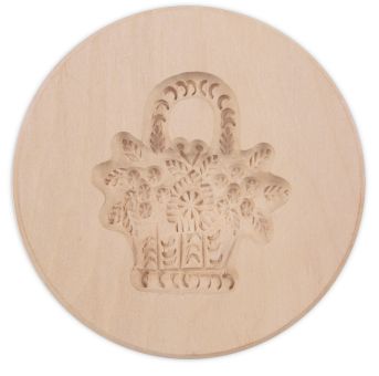 Städter Spekulatius-Model Blumenkorb Ø 8 cm 