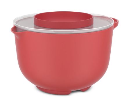 Mepal Rührschüssel Chef It 3000 ml mit Spritzschutzdeckel Coral 