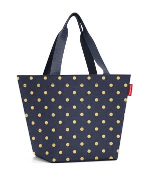 Reisenthel shopper M Metallic Dots Blue 
