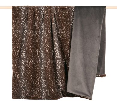 pad Decke 140x190 cm Bambi grey 100% Polyester 