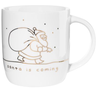 ASA Selection Henkelbecher Santa Is Coming Linia L 8,7 cm B 8,7 cm H 9,4 cm 