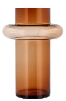 Lyngby Glas Vase 30 cm Tube Amber 