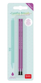 Legami 2 Ersatzminen für Lovely Friends Purple 