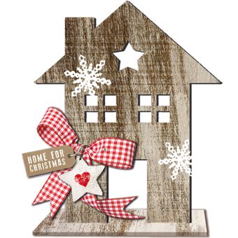 Paperproducts Design Dekofigur Haus groß Country Xmas 