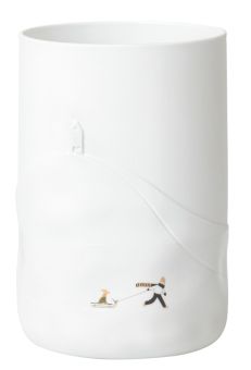 Räder Schneetag Vase Hundeschlitten D.14,5cm H.21,8cm 