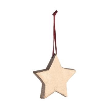 Leonardo Rosso Mangoholzhänger 6 cm Stern 