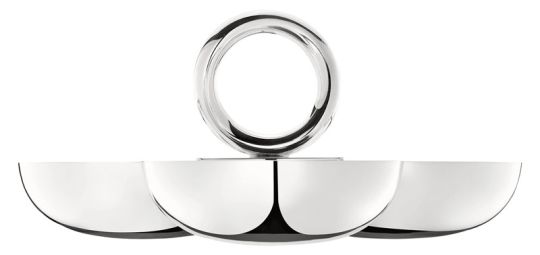 Christofle Cocktailservice 3 Schalen Klein Vertigo Versilberte 