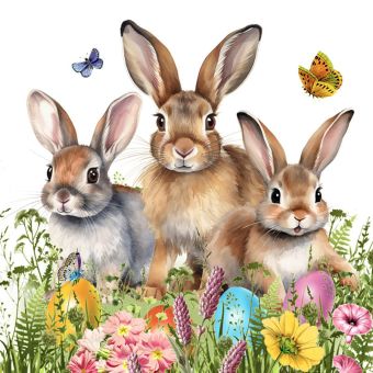 Paperproducts Servietten 33x33 cm Easter Hello 