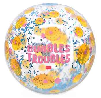 Legami Strandball aufblasbar Glitter Beach Pufferfish 