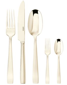 Sambonet Flat Edelstahl/PVD Champagne Besteck 30-tlg. Vh. 
