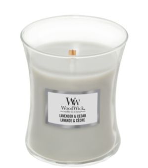 WoodWick Jar mittel Lavender & Cedar 