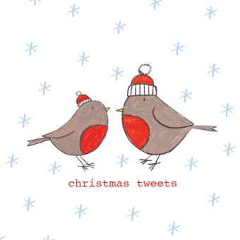 Paperproducts Design Servietten 33x33 cm Christmas Tweets 