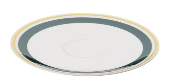 Dibbern Capri Untertasse 0,2L / 0,25 L Dunkelgrün / Gelb 