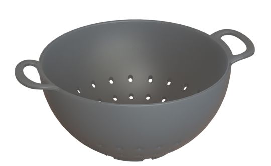 Magu Salatseiher 24 cm Natur-Design schiefer 