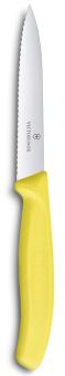 Victorinox Gemüsemesser Swiss Classic Mittelspitz Wellenschliff 10 cm Gelb 